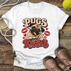 Pugs and Kisses (Pug) T-Shirt