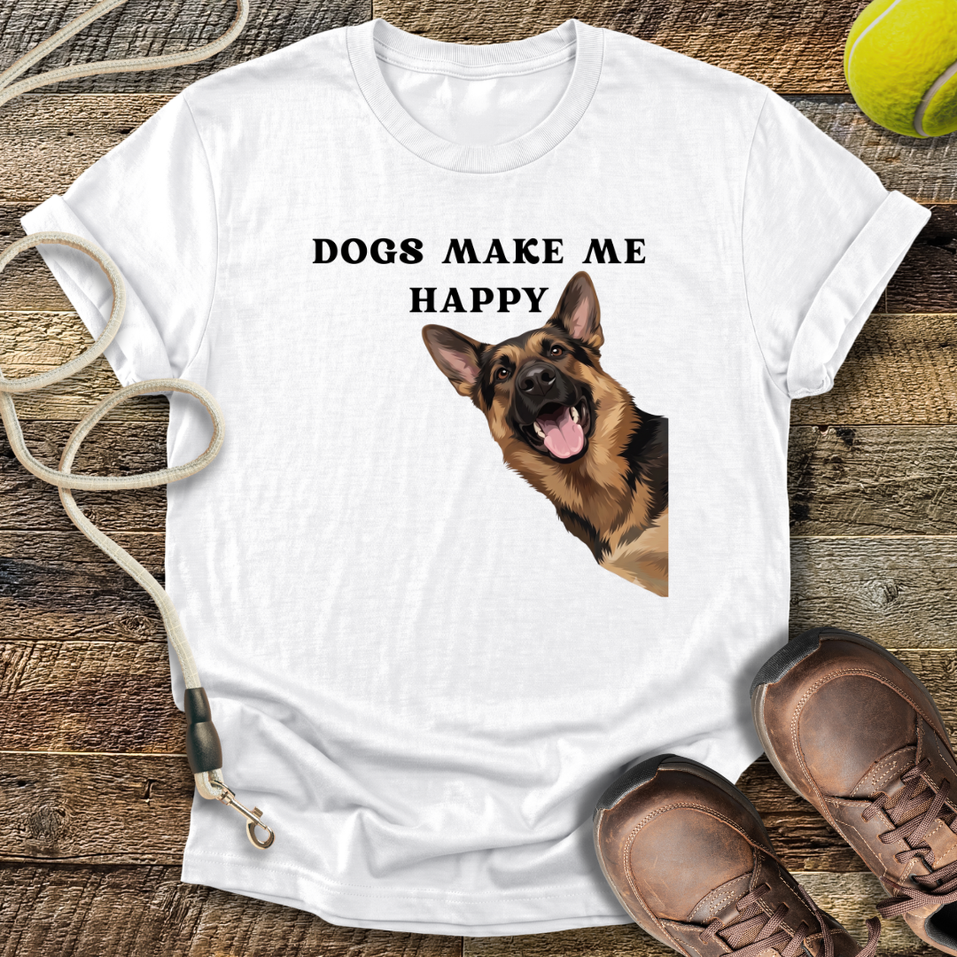Dogs Make Me Happy T-Shirt