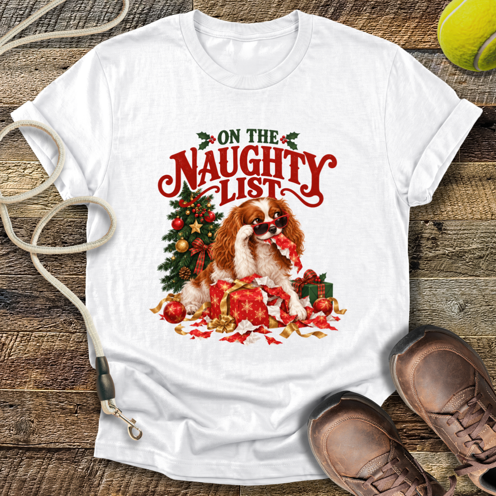 On The Naughty List (Dog) T-Shirt