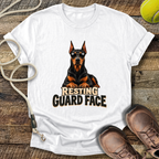 Resting Guard Face (Doberman) T-Shirt