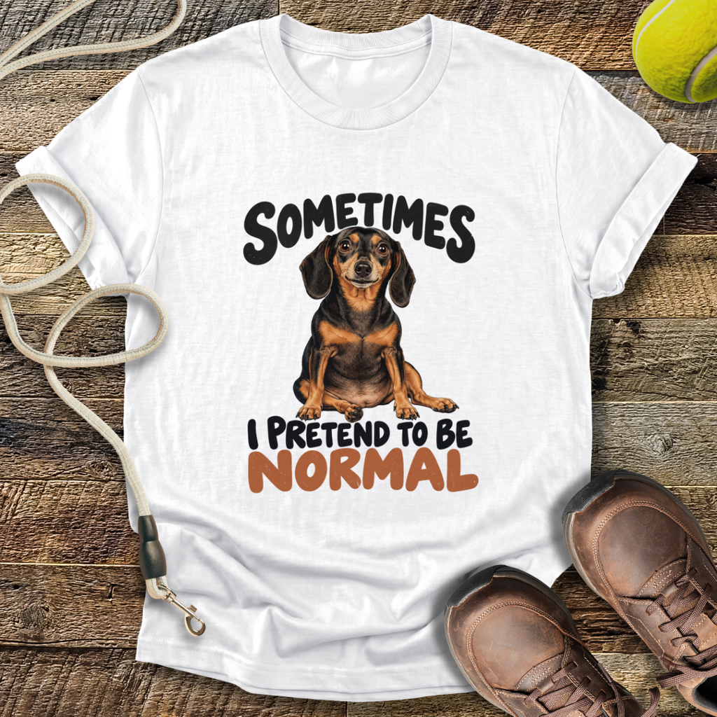 Sometimes I Pretend To Be Normal (Dogs) T-Shirt
