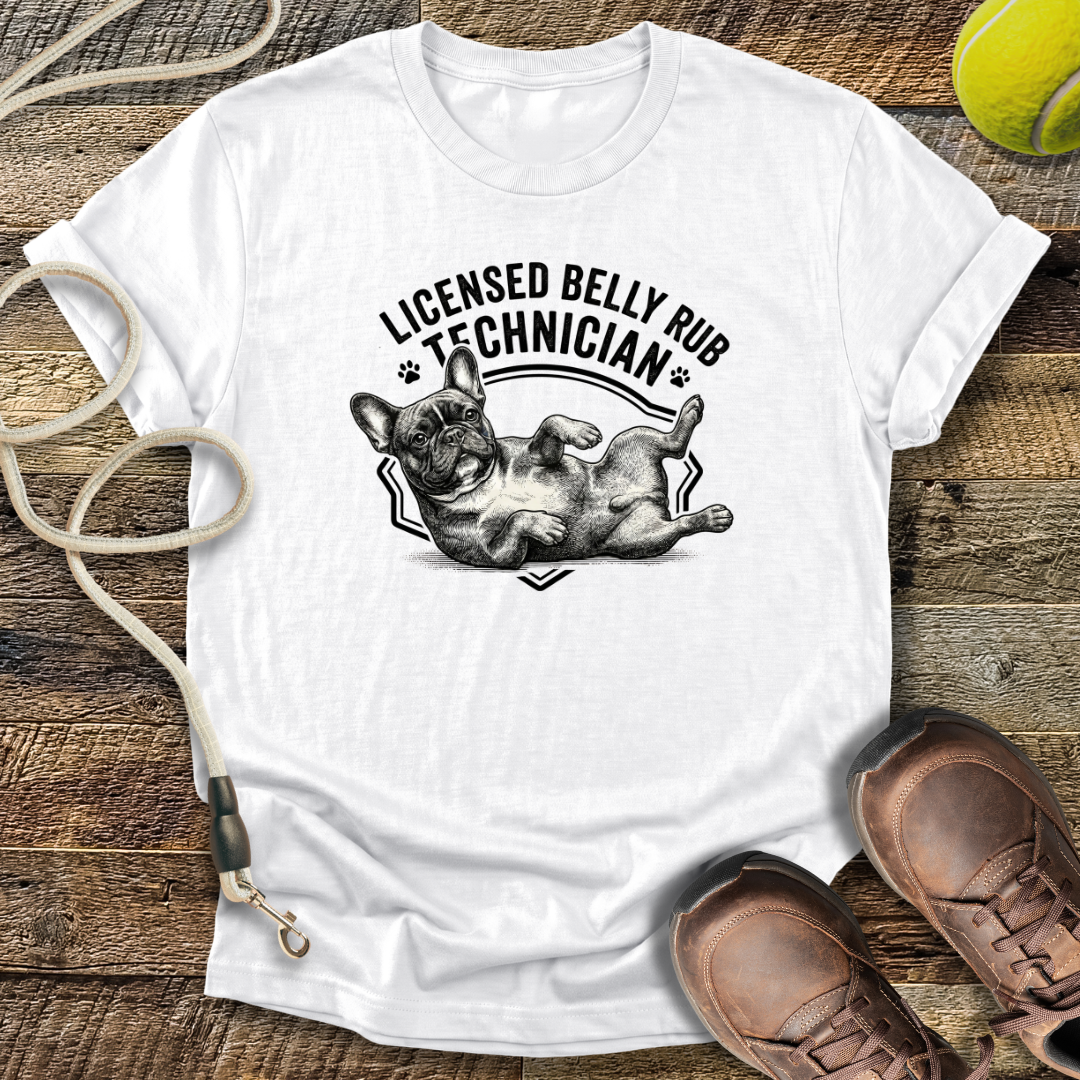 Licensed Belly Rub Technician T-Shirt