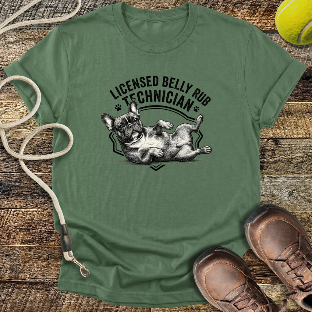 Licensed Belly Rub Technician T-Shirt